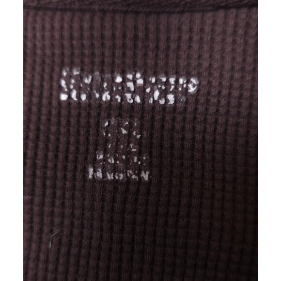 KingSize Mens 3XLT Purple Waffle Thermal Cotton Blend Outdoors Big Henley Shirt - Picture 10 of 11